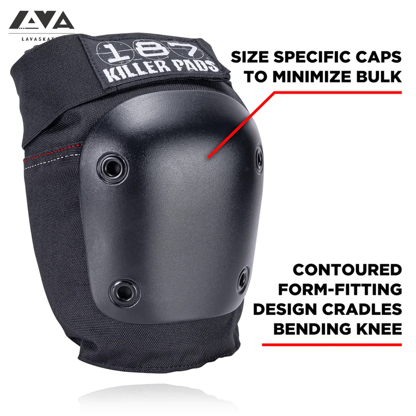 187 FLY KNEE PAD - BLACK