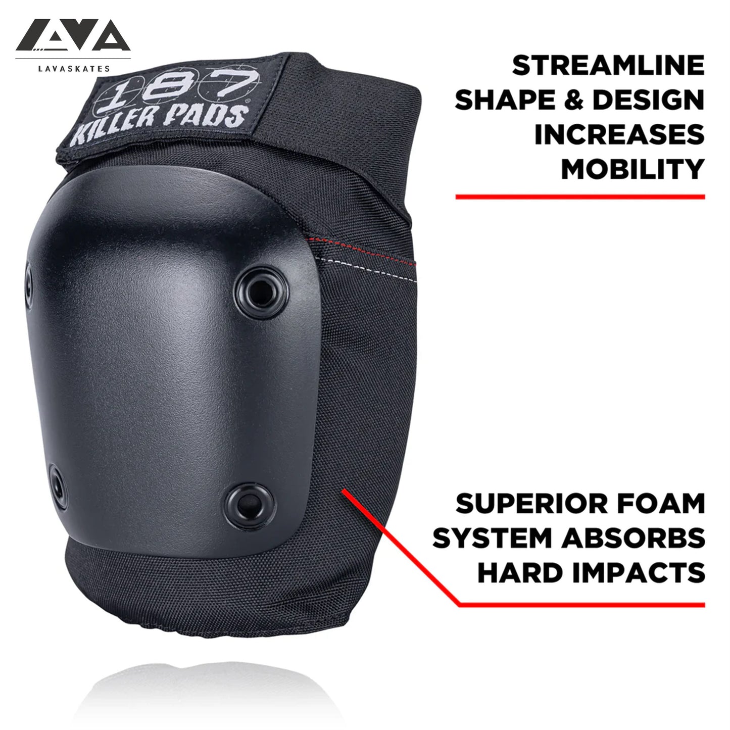 187 FLY KNEE PAD - BLACK