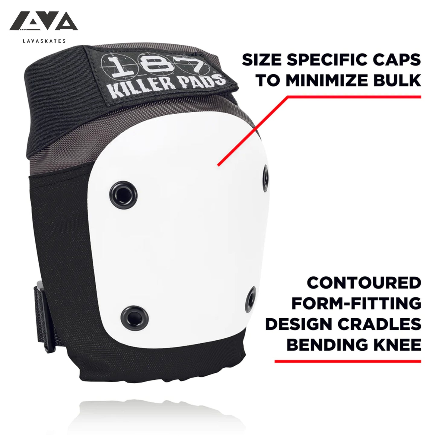 187 FLY KNEE PAD - WHITE