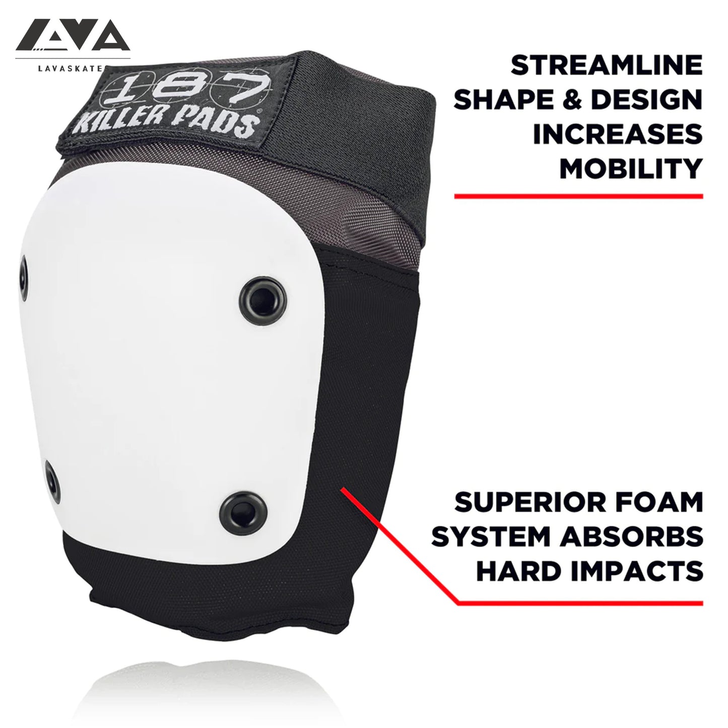 187 FLY KNEE PAD - WHITE