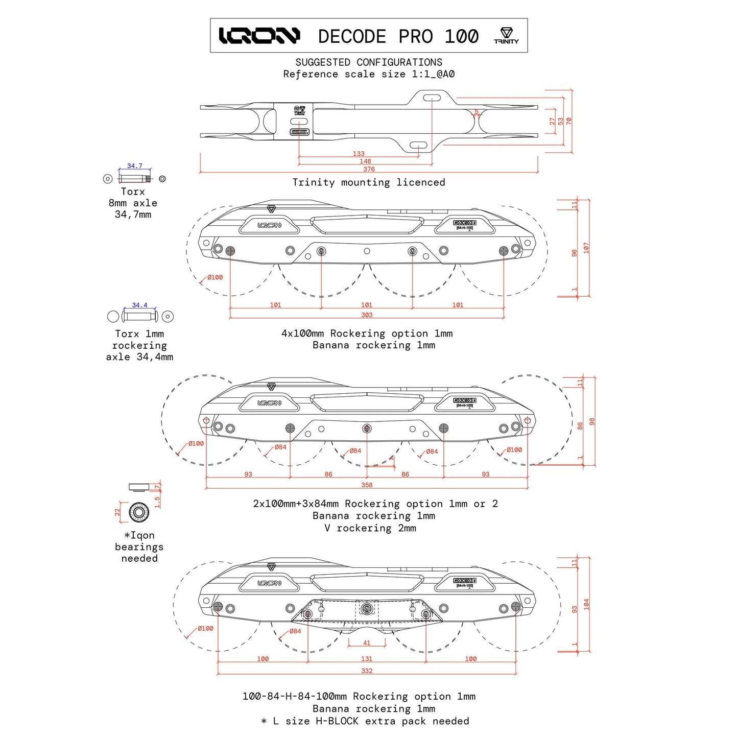IQON TR DECODE PRO 100 BLUE