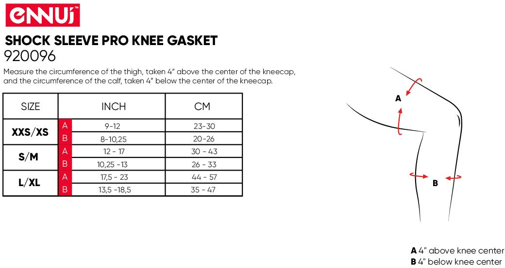 ENNUI SHOCK SLEEVE PRO KNEE GASKET