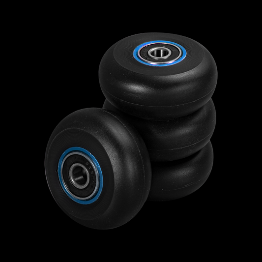 LAVA ALUMINIUM CORE WHEELS 58MM/90A BLACK/BLUE 4-PACK (INCLUDING LAVA BEARINGS)