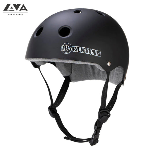 187 PRO SKATE HELMET W/ SWEATSAVER LINER - BLACK MATTE