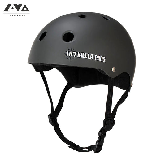 187 PRO SKATE HELMET W/ SWEATSAVER LINER - CHARCOAL MATTE