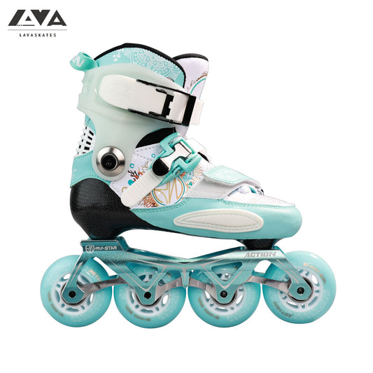 ACTION CARBON SKATES - BLOSSOM - BLUE