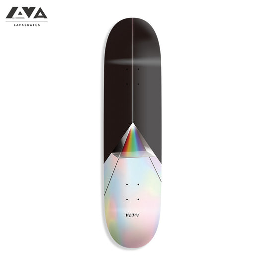 KURV SKATEBOARD DECK COLLECTION-REFRACTION BLACK - 7.75/8.0/8.125/8.25 IN