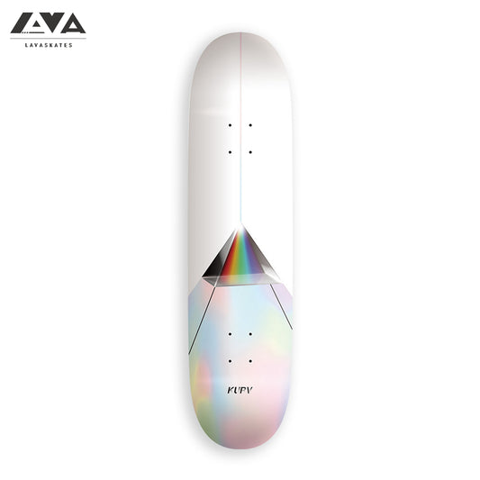 KURV SKATEBOARD DECK COLLECTION-REFRACTION WHITE - 7.75/8.0/8.125/8.25 IN