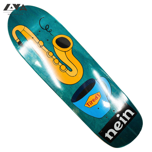 TIRED SKATEBOARD DECK DINER SAXOPHONE ON  SLICK - 8.85 IN