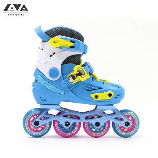 ACTION JUNIOR ADJUSTABLE SKATES - EVILS2 - BLUE