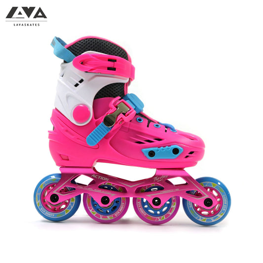 ACTION JUNIOR ADJUSTABLE SKATES - EVILS2 - PINK