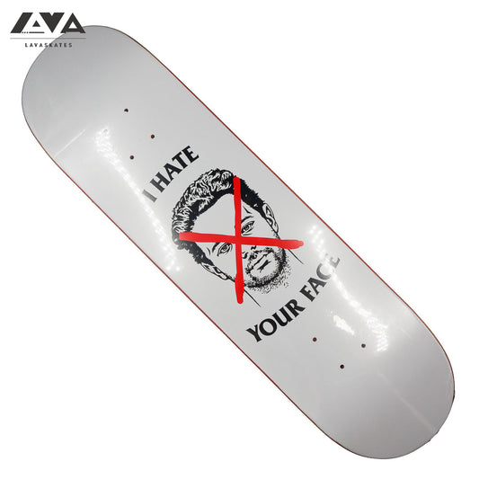 SKATEMENTAL SKATEBOARD DECK KLEPPAN I HATE YOUR FACE - 8.25 IN