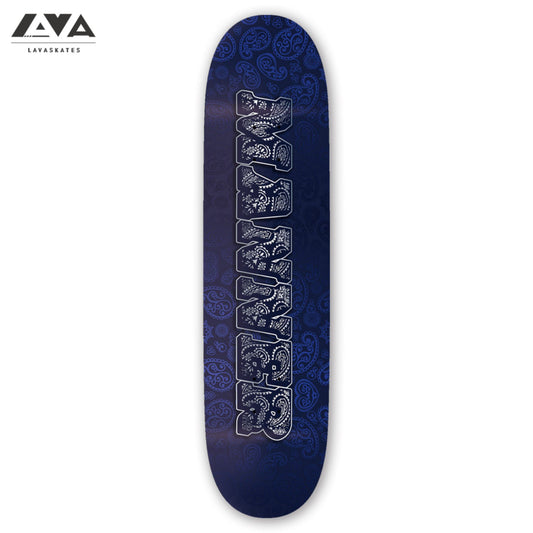 MANNER SKATEBOARD DECK PAISLEY BLUE - 8.25 IN