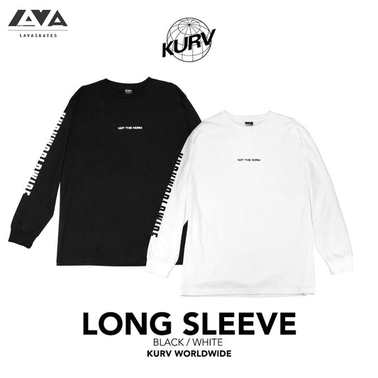 KURV LONG SLEEVE BASIC BLACK/WHITE