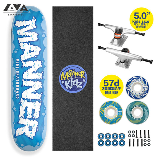 MANNER KIDZ SKATEBOARD COMPLETE BLUE - 29*7.25 IN