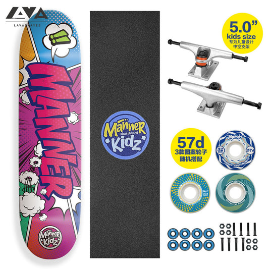 MANNER KIDZ SKATEBOARD COMPLETE BOOM - 29*7.25 IN