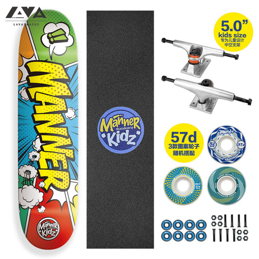 MANNER KIDZ SKATEBOARD COMPLETE BOOM - 29*7.25 IN