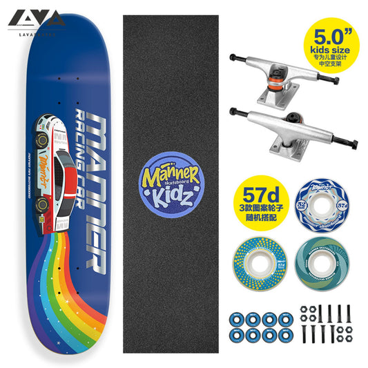 MANNER KIDZ SKATEBOARD COMPLETE RACING A - 29*7.25 IN