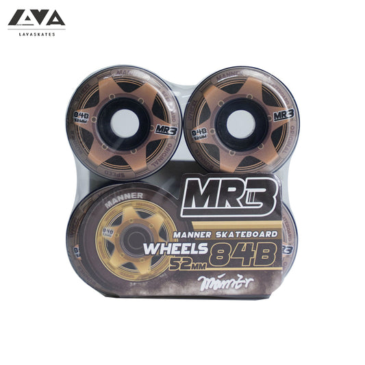 MANNER SKATEBOARD WHEELS MR3 TE37 - 84B/52MM