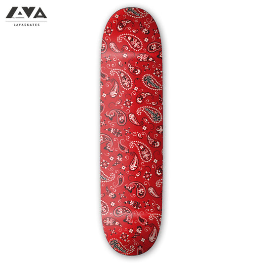 MANNER SKATEBOARD DECK PAISLEY RED - 8.0/8.25 IN