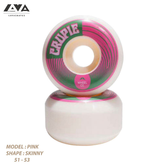 CRUPIE SKATEBOARD WHEELS PINK - 99A 51/52/53MM