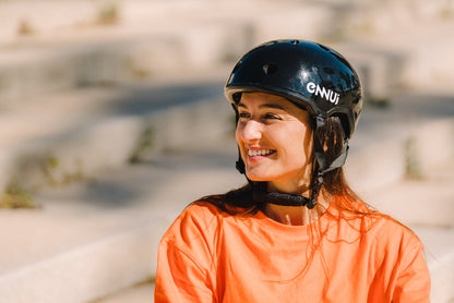 ENNUI ELITE BLACK HELMET (INCLUDE REMOVABLE PEAK)
