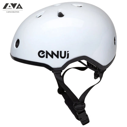 ENNUI ELITE WHITE HELMET (INCLUDE REMOVABLE PEAK)