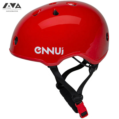 ENNUI ELITE RED HELMET (INCLUDE REMOVABLE PEAK)