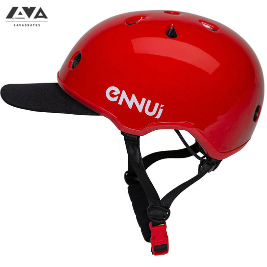 ENNUI ELITE RED HELMET (INCLUDE REMOVABLE PEAK)