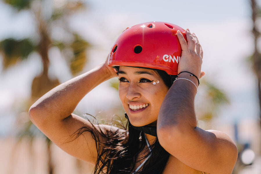 ENNUI ELITE RED HELMET (INCLUDE REMOVABLE PEAK)