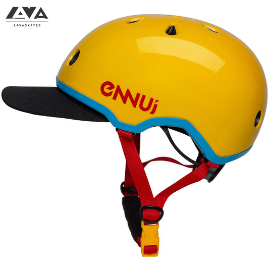 ENNUI ELITE YELLOW HELMET (INCLUDE REMOVABLE PEAK)