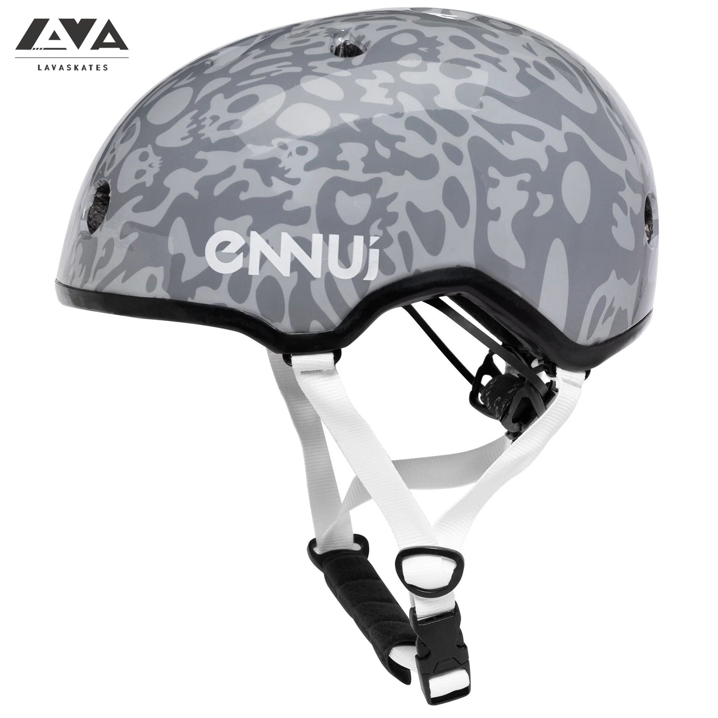 ENNUI ELITE DEADLY SMOKE GREY HELMET (INCLUDE REMOVABLE PEAK)