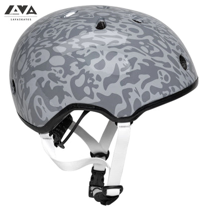 ENNUI ELITE DEADLY SMOKE GREY HELMET (INCLUDE REMOVABLE PEAK)