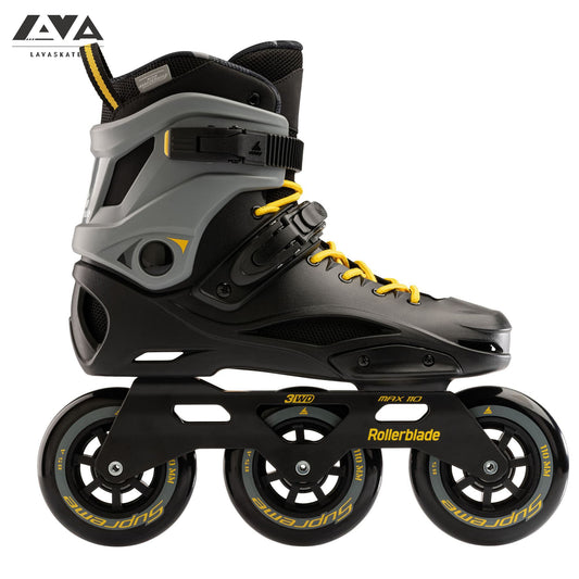 ROLLERBLADE RB 110 SKATES BLACK/SAFFRON YELLOW