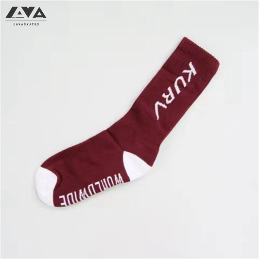 KURV SKATE SOCKS RED