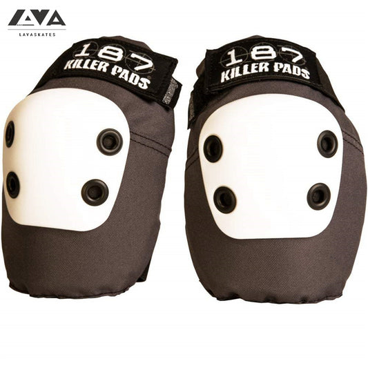 187 SLIM ELBOW PAD - GREY WITH WHITE CAPS