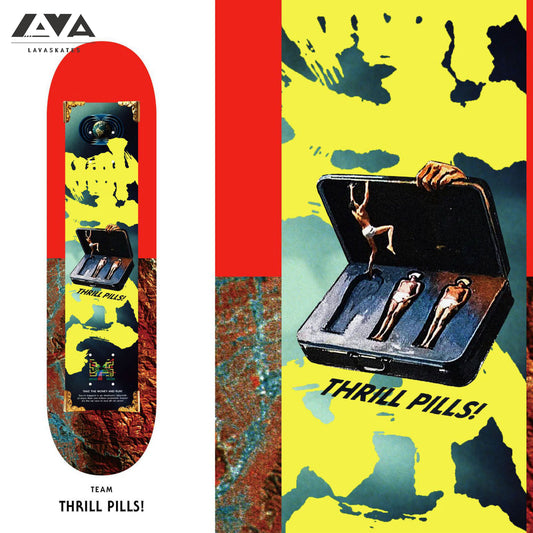 EVISEN SKATEBOARD DECK THRILL PILLS - 8.5 IN