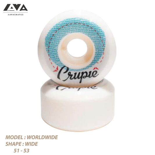 CRUPIE SKATEBOARD WHEELS WORLDWIDE - 99A 51/52/53MM