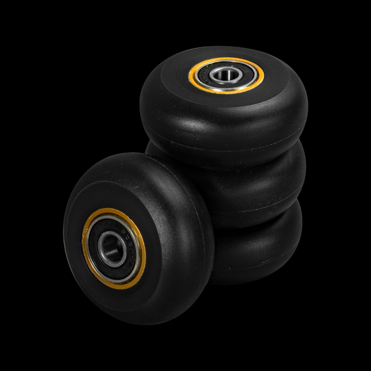 LAVA ALUMINIUM CORE WHEELS 58MM/90A BLACK/GOLD 4-PACK (INCLUDING LAVA BEARINGS)