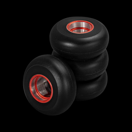 LAVA ALUMINIUM CORE WHEELS 58MM/90A BLACK/RED 4-PACK