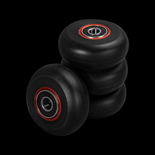 LAVA ALUMINIUM CORE WHEELS 58MM/90A 4-PACK BLACK/RED (INCLUDING LAVA BEARINGS)