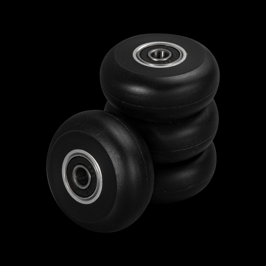 LAVA ALUMINIUM CORE WHEELS 58MM/90A 4-PACK BLACK/SILVER (INCLUDING LAVA BEARINGS)