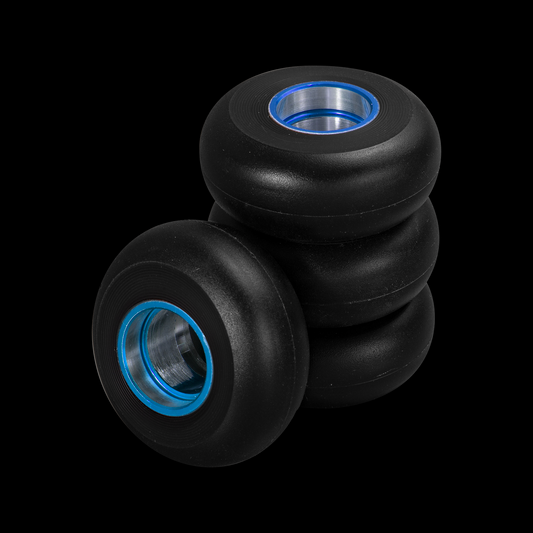 LAVA ALUMINIUM CORE WHEELS 58MM/90A BLACK/BLUE 4-PACK