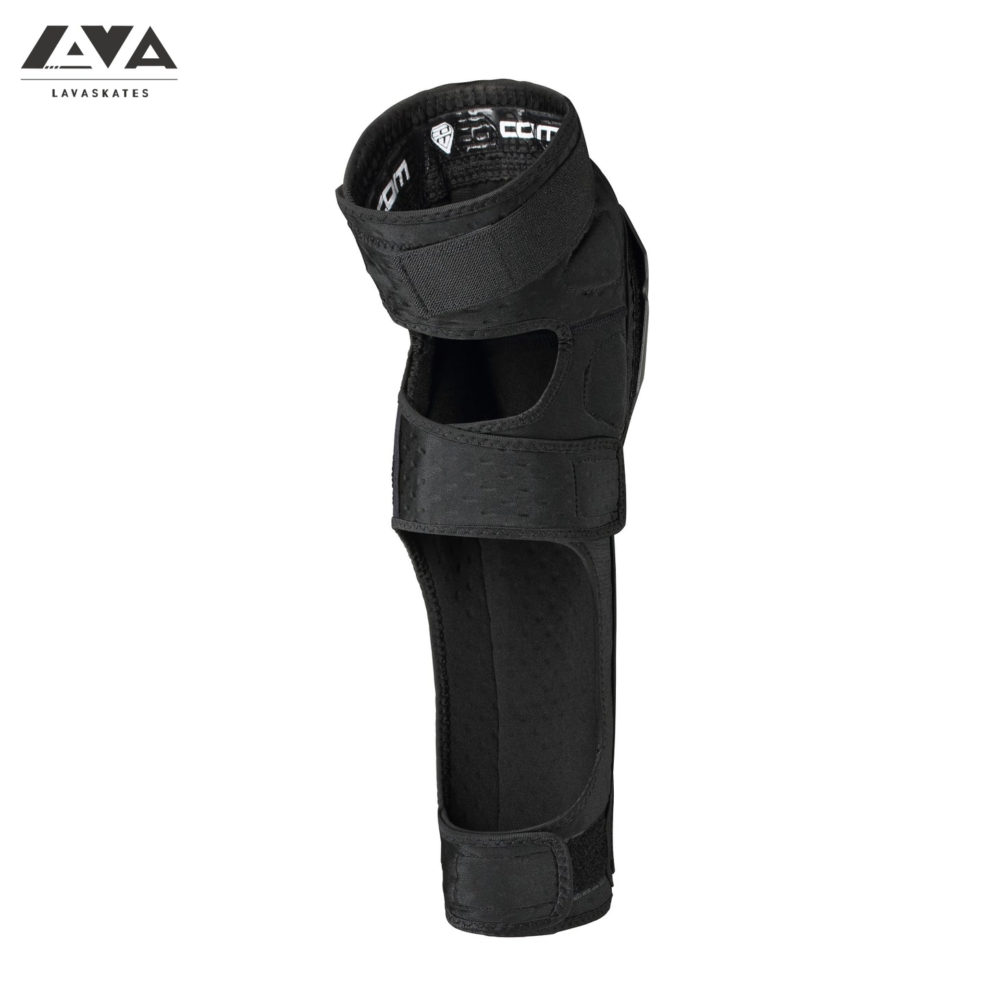 COM REMOVABLE ABS KNEE/SHIN PADS - RED/BLACK