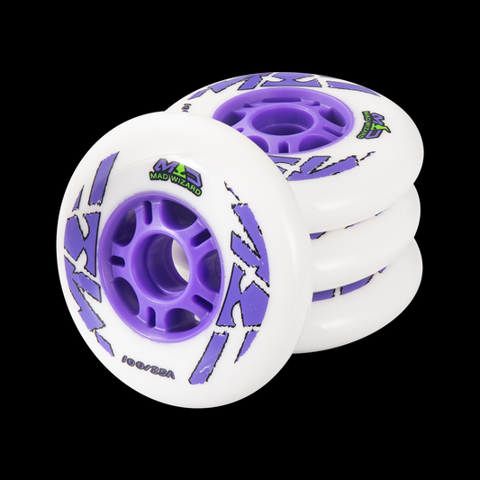 MAD SKATING WHEELS PURPLE 100MM/85A  4-PACK