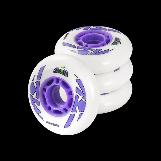 MAD SKATING WHEELS PURPLE 80MM/85A  4-PACK
