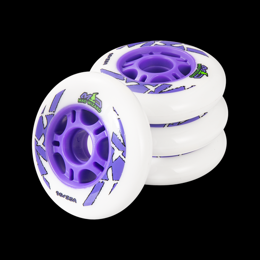 MAD SKATING WHEELS PURPLE 90MM/85A  4-PACK